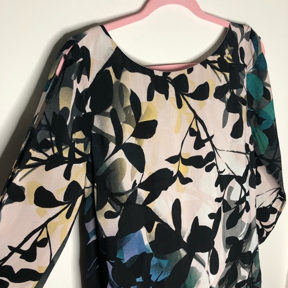 Anthropologie Maeve / Floral Print Open Arm Dress - Picture 6 of 7